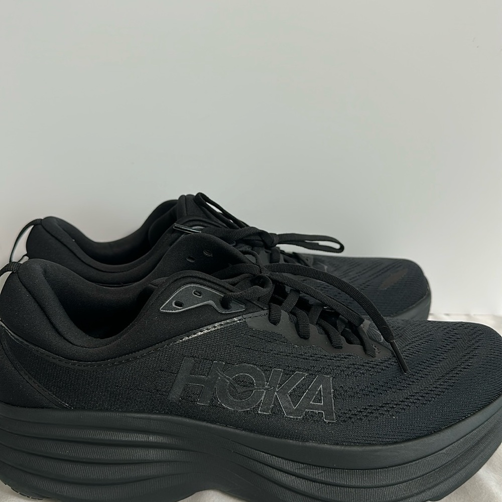Hoka All-Black Athletic Sneakers US 12D